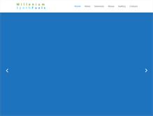 Tablet Screenshot of milleniumsynthfuels.com